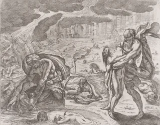 Le déluge, figures tirées de l