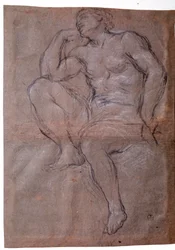 Jeune homme, étude