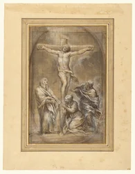 Le Christ en croix avec la Vierge Marie, Marie-Madeleine et saint Jean