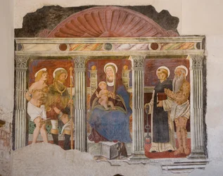 Église Saint Pietro et Paolo, Valvasone, Frioul, Italie (fresque)