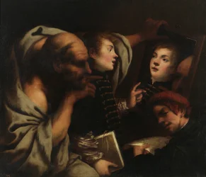 Socrate et deux élèves