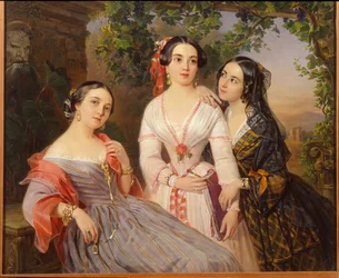 Portraits des sœurs la comtesse Elisabeth Salias de Tournemire, Sophia Soukhovo Kobylina et Eudokia Petrovo Solovovo