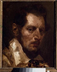 Autoportrait à la manière de Théodore Géricault