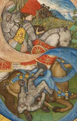 Initiale S : La conversion de Saint Paul