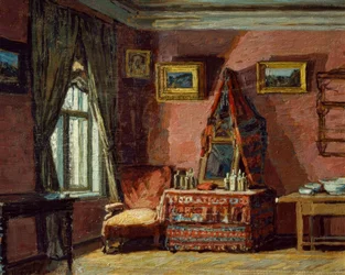La chambre dans la maison du compositeur Piotr I. Tchaïkovski