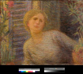 La fille à la fenêtre Peinture de Plinio Nomellini (1866-1943) 1891 Collection privée