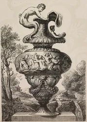 Vase peint par Polidoro da Caravaggio