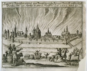 Légende du Feu des Deux, 1672