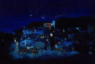 Grand-père et les étoiles, 2022 (aquarelle et gouache sur papier)