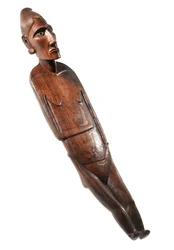 Figure féminine (moai papa) de Rapa Nui (Île de Pâques)