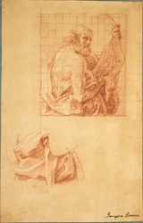 Étude pour Saint Barthélemy et draperie