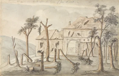 Hougoumont dessiné un mois après l
