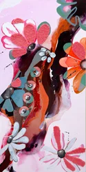Abstrait floral éclatant