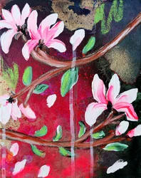 Une fleur de magnolia éclatante