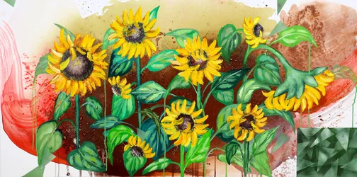 Un champ de tournesols aux couleurs éclatantes