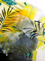 Abstrait tropical éclatant