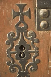 Serrure décorative, quartier Alfama