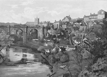 Knaresborough, depuis le château, vers 1896