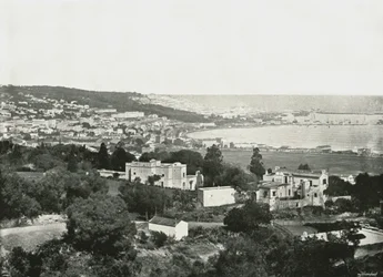 Vue depuis le Mustafa, Alger, Algérie, 1895