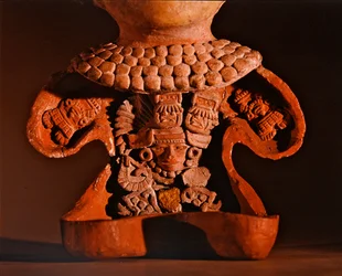 Figure avec façade amovible, culture de Teotihuacan (détail)