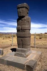Site archéologique précolombien de Tiahuanaco, Bolivie