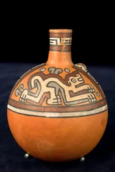Céramique avec deux jaguars / Culture Huari ou Wari (terre cuite)