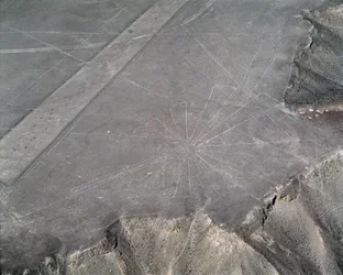 Vue aérienne des lignes de Nazca