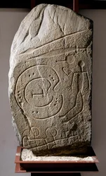 Stèle ibérique du guerrier de Solana de Cabanas. 8ème-6ème siècle av. J.-C.