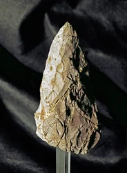 Préhistoire : biface amygdaloïde en silex