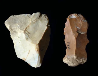 Préhistoire : outils en silex. Néolithique, âge de pierre