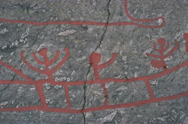 Suède, comté de Vastra Gotaland, Norrkoping, gravures rupestres à Tanum ou Tanumshede
