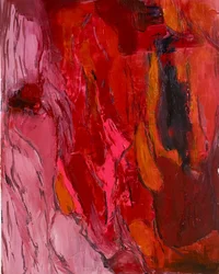 Abstrait rouge vif