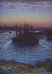 Navires en hiver