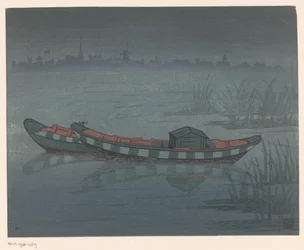 Deux barques à rames