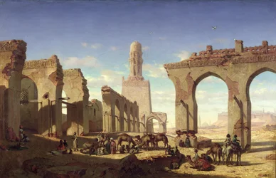 Ruines de la mosquée du calife El Haken, Le Caire, c.1840