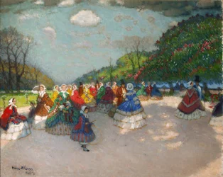 Une promenade dans le parc au printemps