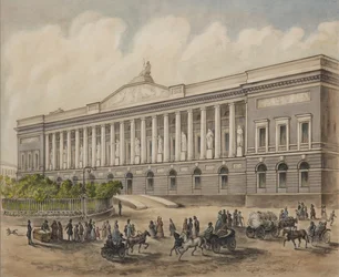 La Bibliothèque publique impériale à Saint-Pétersbourg, années 1840