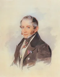 Portrait du compositeur comte Matvey Vielgorsky 1794-1866, années 1830
