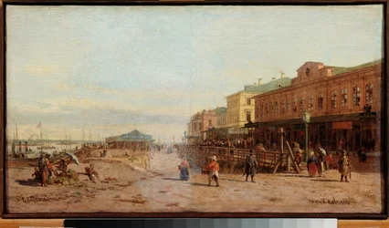 Nijni Novgorod. Peinture de Pyotr Vereshchagin, huile sur toile, art russe 19e siècle - State Art Museum, Nijni Novgorod (Russie)