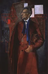 Portrait du metteur en scène Vsevolod Meyerhold 1874-1940, 1925