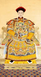 Empereur Guangxu (1871 - 1908) (encre et couleur sur soie)