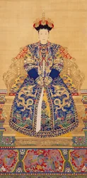 Impératrice Xiaogongren (1660-1723) (encre et couleur sur soie)