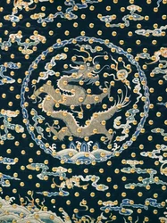 Rare uniforme cérémonial de garde impérial, période Qianlong / Jiaqing