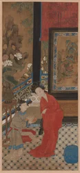 Yang Guifei quittant le bain