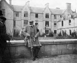 Le roi Édouard VII 1841-1910 à Balmoral, Écosse, 1908