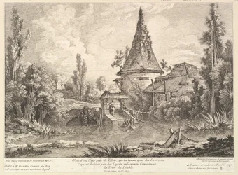 Vue de la tour près de Blois, milieu du 18ème siècle