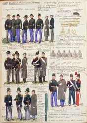 Uniformes et insignes du gouvernement provisoire de Toscane