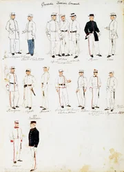 Uniformes des gardes des douanes du Royaume d