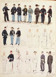 Uniformes des gardes municipaux du Royaume d