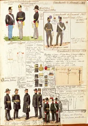 Divers uniformes du Grand-Duché de Toscane